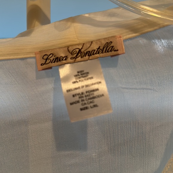 WHITE LINEA DONATELLA SLIP AND ROBE SIZE LARGE/XL WITH TAGS - Picture 3 of 4